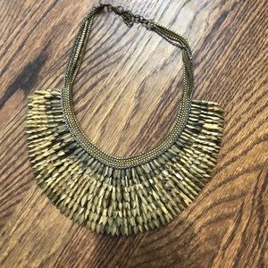 Gold Stella and Dot Statement Necklace